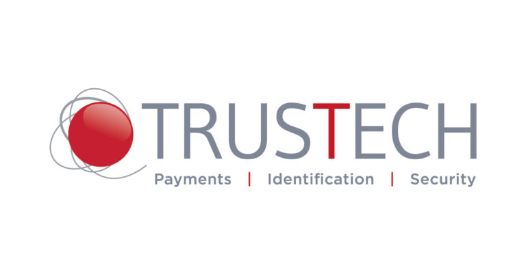 Trustech logo with the baseline payments, identification, security